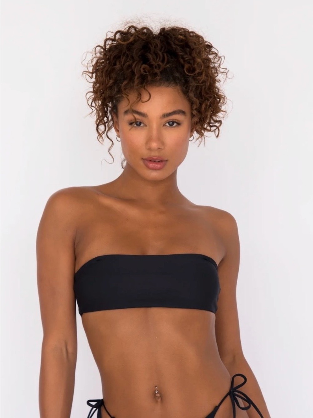 Skatie Black Bandeau Bikini Top